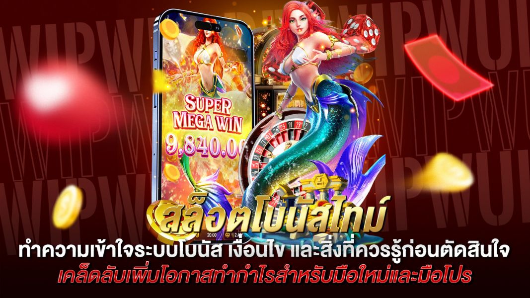 บทความ สล็อตโบนัสไทม์ คืออะไร? ทำความเข้าใจระบบโบนัส เงื่อนไข และสิ่งที่ควรรู้ก่อนตัดสินใจ